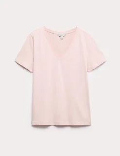 Pure Cotton V-Neck T-Shirt