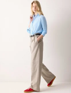 Pure Cotton Voile Collared Relaxed Shirt