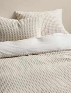 Pure Cotton Waffle Bedding Set