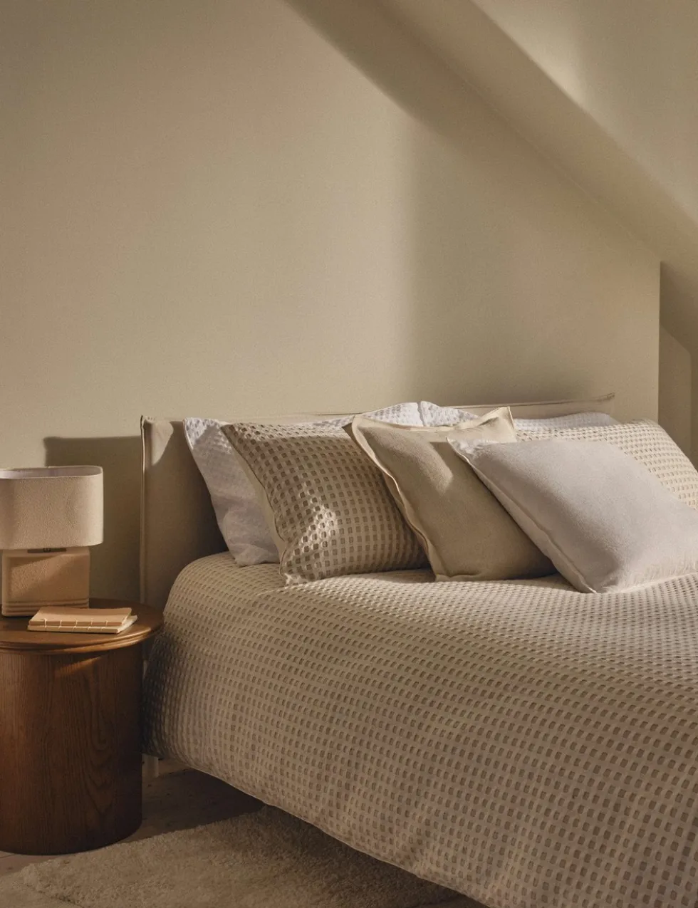 Pure Cotton Waffle Bedding Set