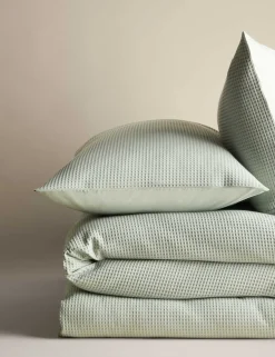 Pure Cotton Waffle Bedding Set