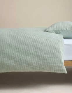 Pure Cotton Waffle Bedding Set