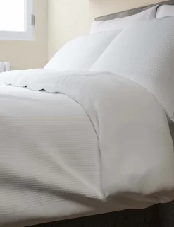Pure Cotton Waffle Bedding Set