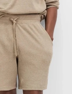Pure Cotton Waffle Loungewear Shorts