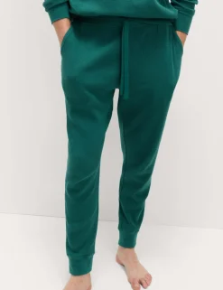Pure Cotton Waffle Loungewear Bottoms