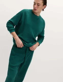 Pure Cotton Waffle Loungewear Sweatshirt