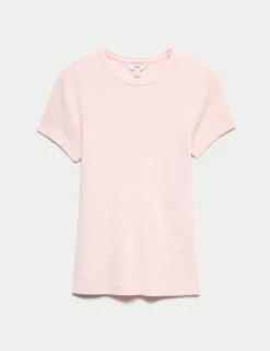 Pure Cotton Waffle T-Shirt