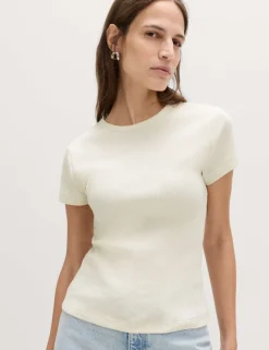 Pure Cotton Waffle T-Shirt