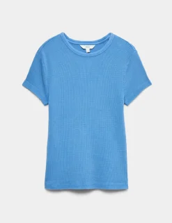 Pure Cotton Waffle T-Shirt