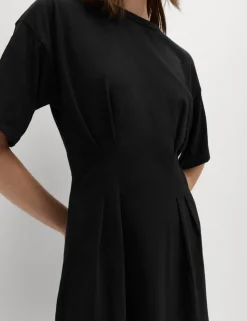 Pure Cotton Waisted Mini T-Shirt Dress