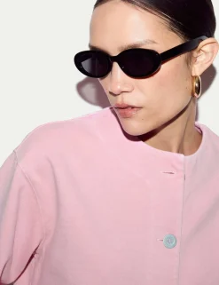 Pure Cotton Washed Jersey Jacket