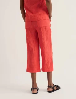 Pure Cotton Wide Leg Cropped Culottes