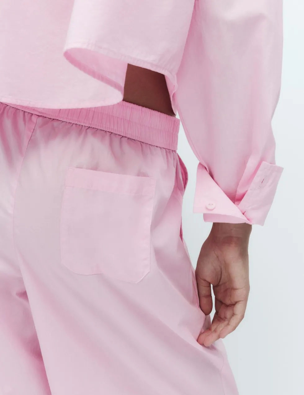 Pure Cotton Wide Leg Pyjama Bottoms