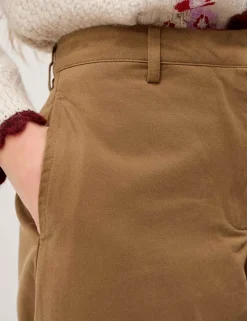 Pure Cotton Wide Leg Trousers