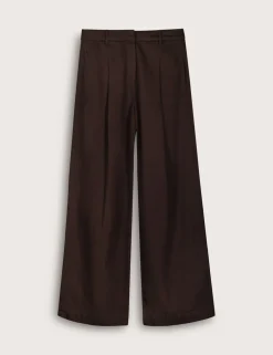 Pure Cotton Wide Leg Trousers