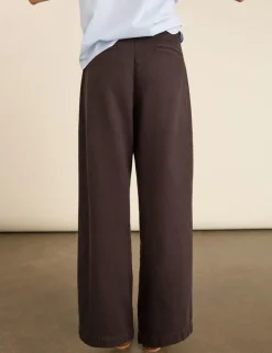 Pure Cotton Wide Leg Trousers