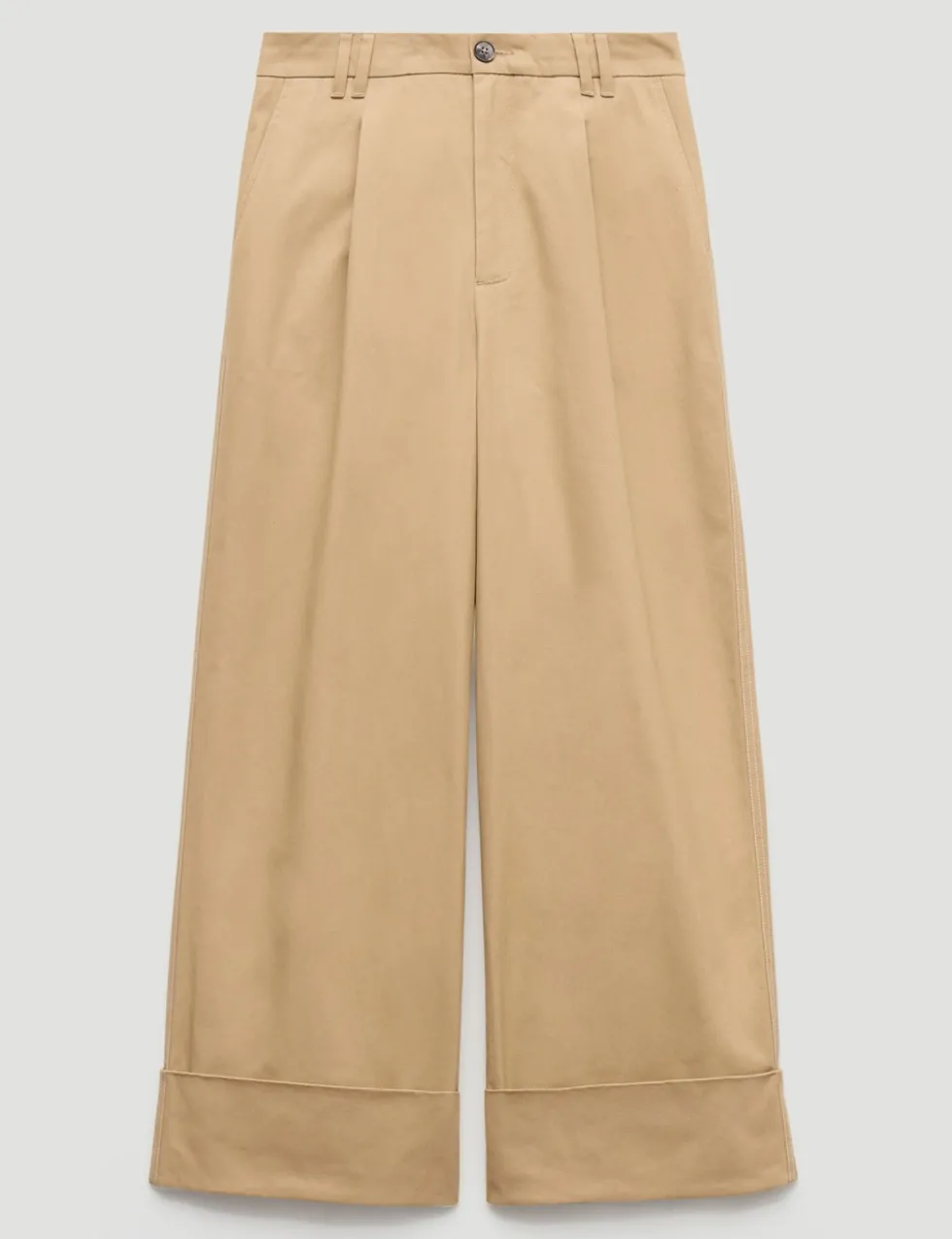 Pure Cotton Wide Leg Trousers