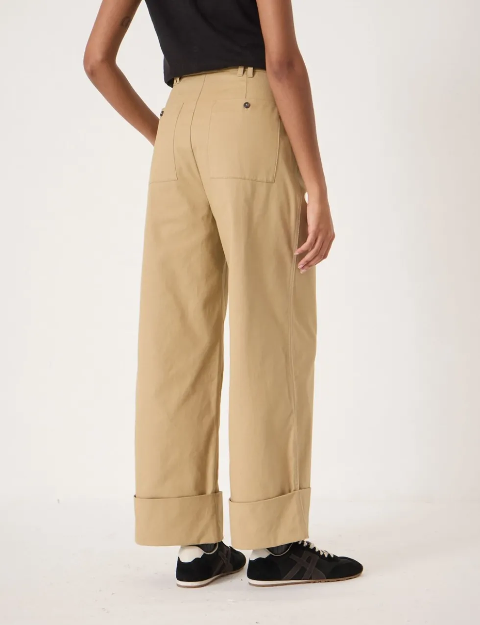 Pure Cotton Wide Leg Trousers