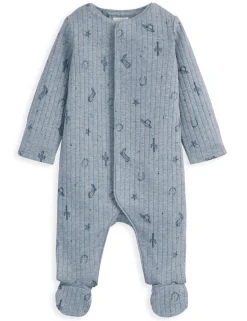 Pure Cotton Wild West Print Sleepsuit (6½lbs-12 Mths)