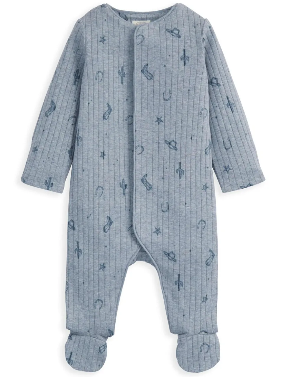 Pure Cotton Wild West Print Sleepsuit (6½lbs-12 Mths)