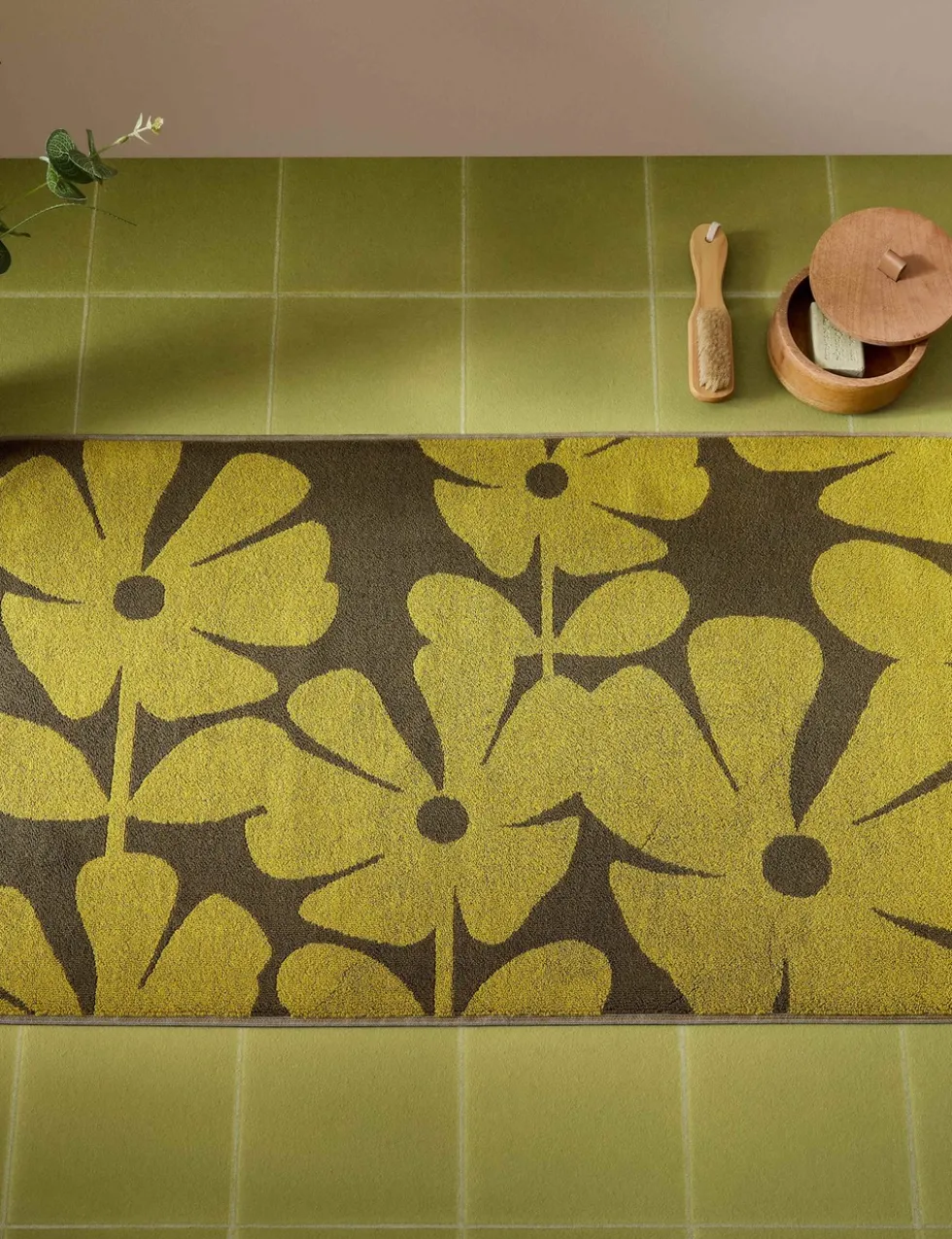 Pure Cotton Wildflower Bath Mat