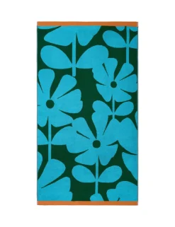 Pure Cotton Wildflower Towel