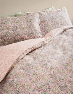 Pure Cotton Woodblock Floral Bedding Set