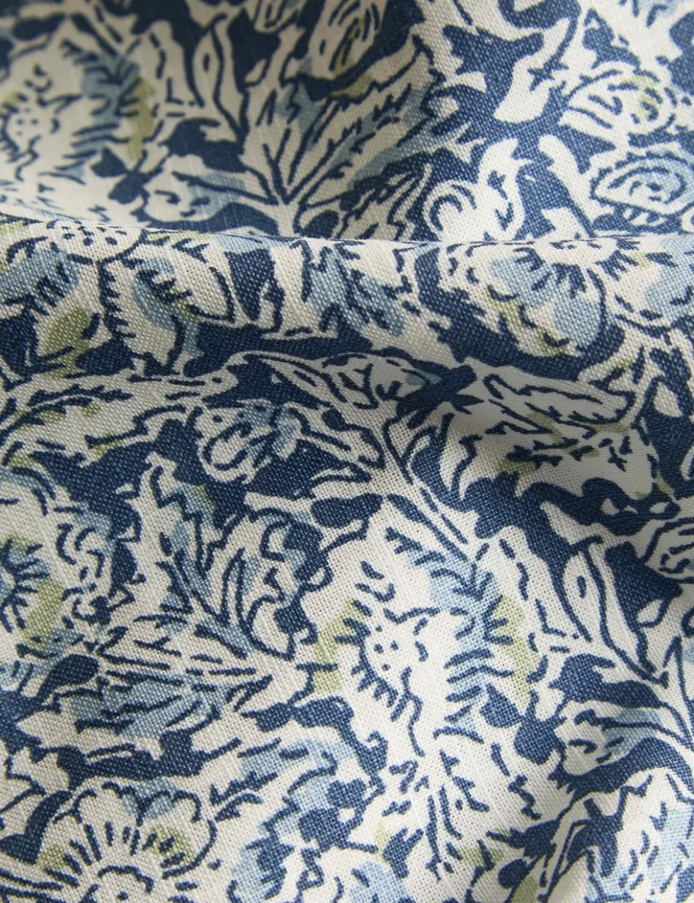 Pure Cotton Woodblock Floral Bedding Set