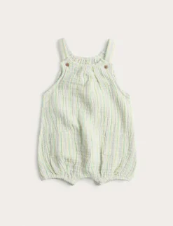 Pure Cotton Woven Bibshort (7lbs - 12 Mths)