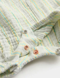 Pure Cotton Woven Bibshort (7lbs - 12 Mths)