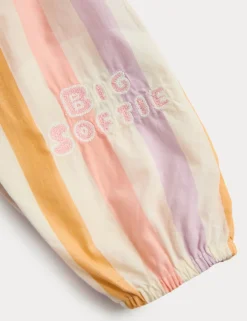 Pure Cotton Woven Cinema Striped All in One (0-24 Mths)