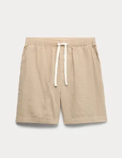 Pure Cotton Woven Loungewear Shorts