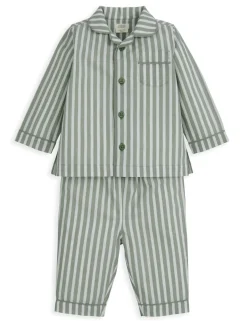 Pure Cotton Woven Striped Pyjamas (3 Mths-3 Yrs)