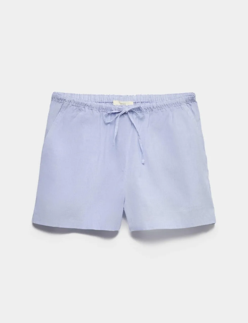 Pure Cotton Woven Striped Pyjama Shorts