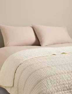 Pure Cotton Yarn Dyed Striped Bedspread