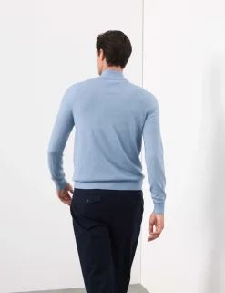 Pure Extra Fine Merino Wool Half Zip Jumper