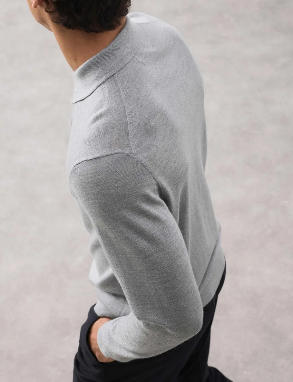 Pure Extra Fine Merino Wool Polo Shirt