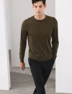 Pure Extra Fine Merino Wool Crew Neck Jumper