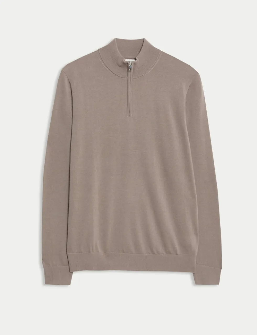 Pure Extra Fine Merino Wool Half Zip Jumper