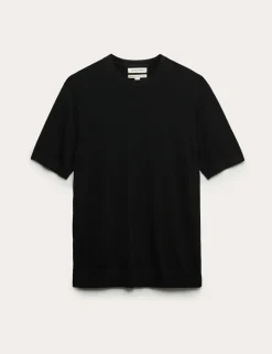 Pure Extra Fine Merino Wool Crew Neck T-Shirt