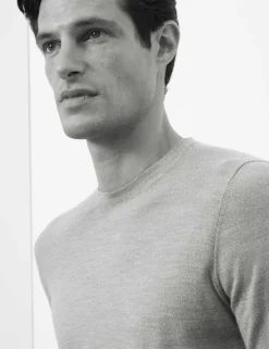 Pure Extra Fine Merino Wool Crew Neck Jumper