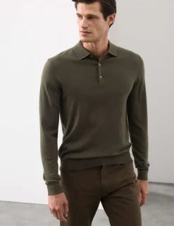 Pure Extra Fine Merino Wool Polo Shirt