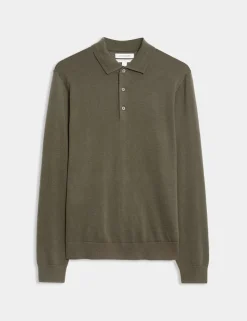 Pure Extra Fine Merino Wool Polo Shirt