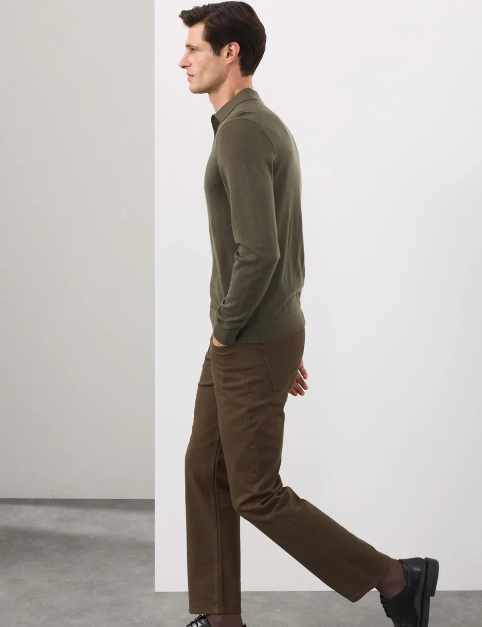 Pure Extra Fine Merino Wool Polo Shirt