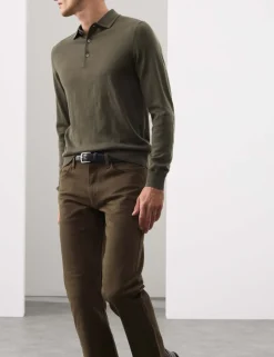 Pure Extra Fine Merino Wool Polo Shirt
