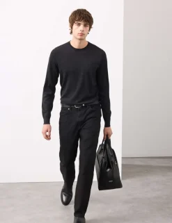 Pure Extra Fine Merino Wool Crew Neck Jumper