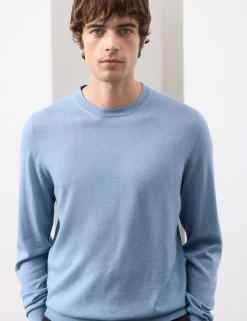 Pure Extra Fine Merino Wool Crew Neck Jumper