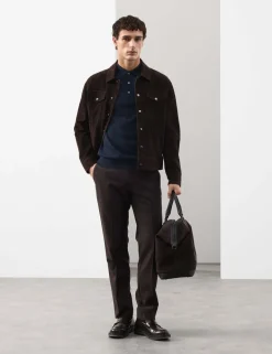 Pure Extra Fine Merino Wool Knitted Polo Shirt