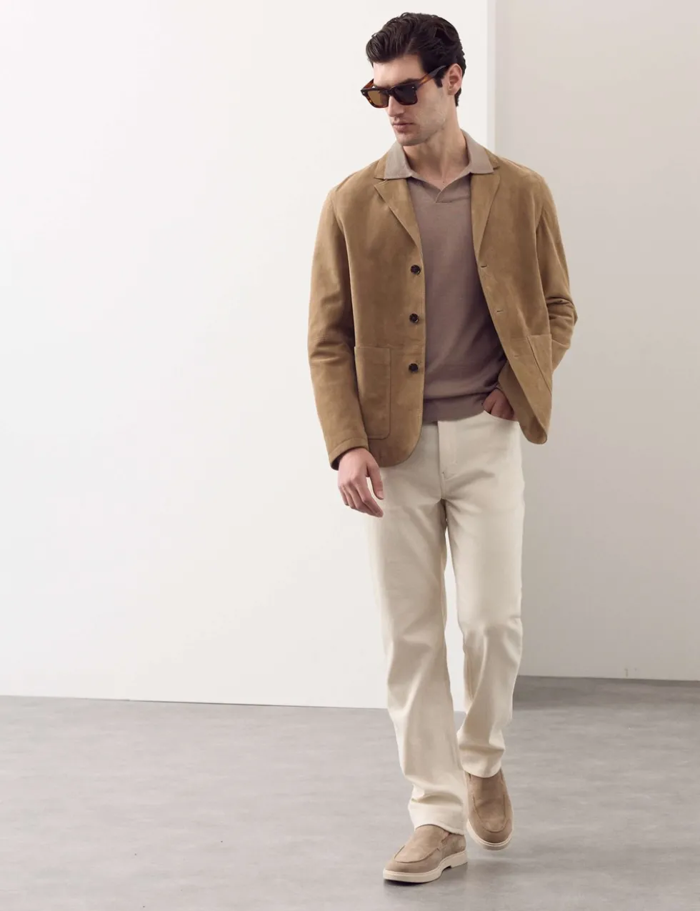 Pure Extra Fine Merino Wool Knitted Polo Shirt