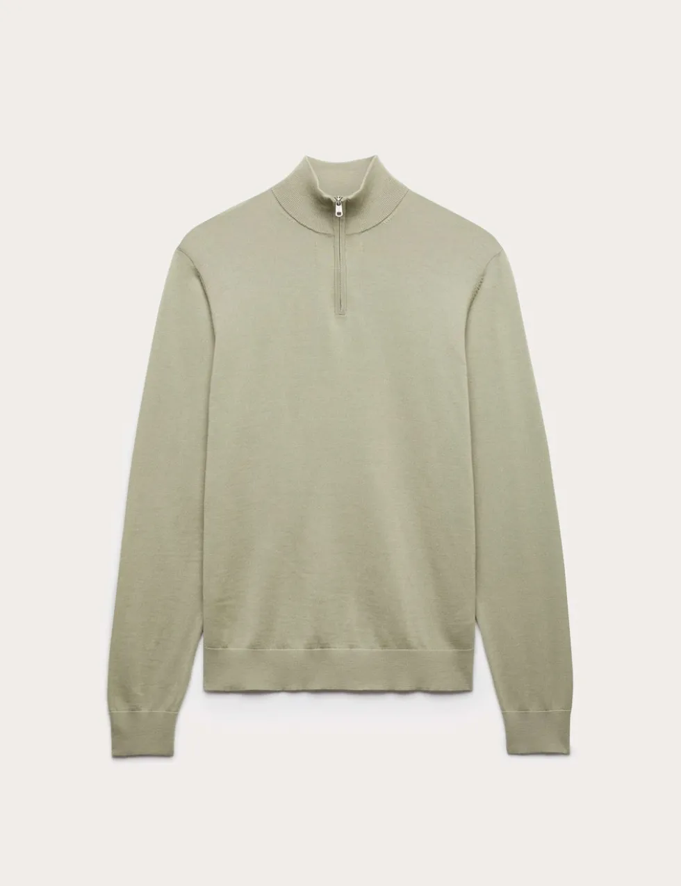 Pure Extra Fine Merino Wool Half Zip Jumper
